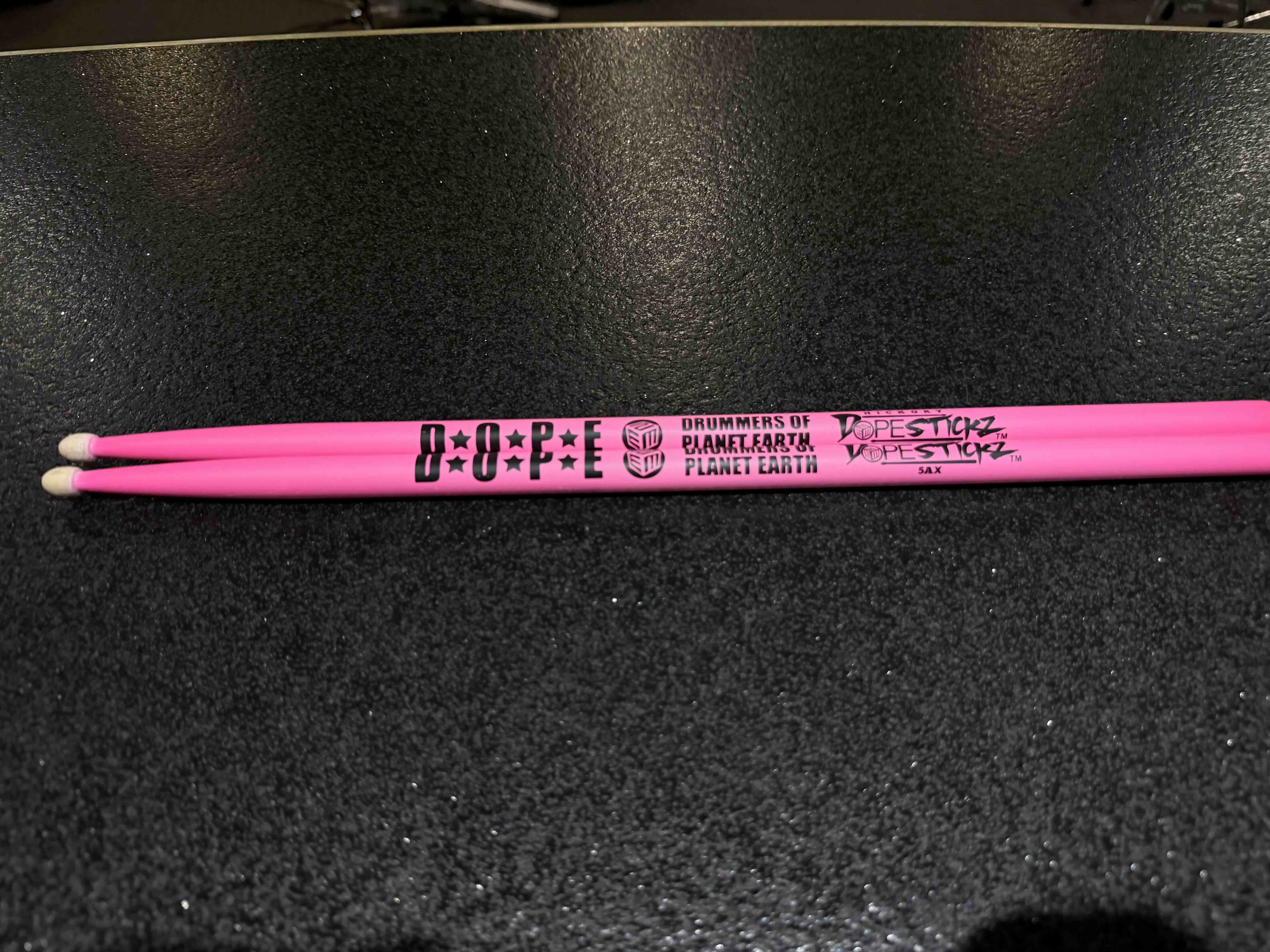 Dope Stickz Neon Pink 5AX Acorn Drum Sticks Pair